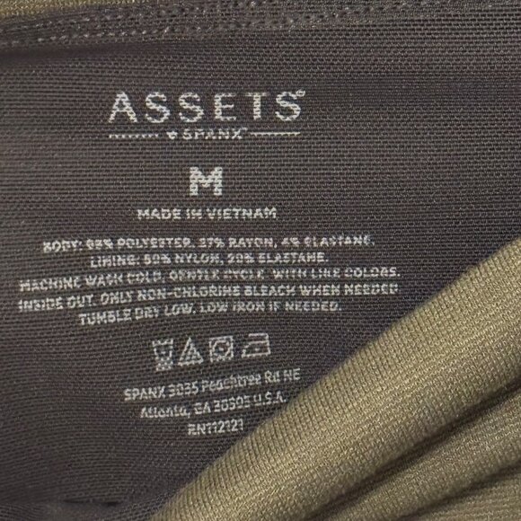 Assets By Spanx Womens High-Waisted Leggings Sz M Polyester Blend legging - Picture 8 of 11